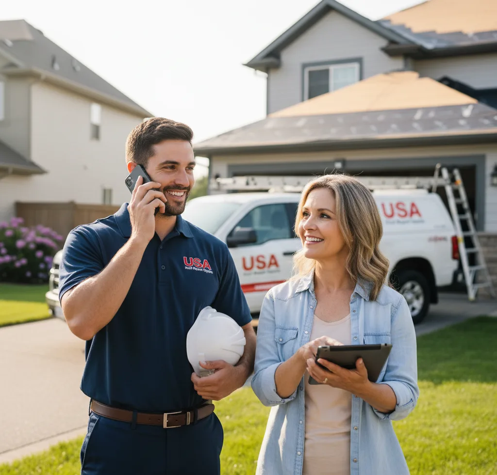 USA Roof Repair Experts customer support in Viroqua